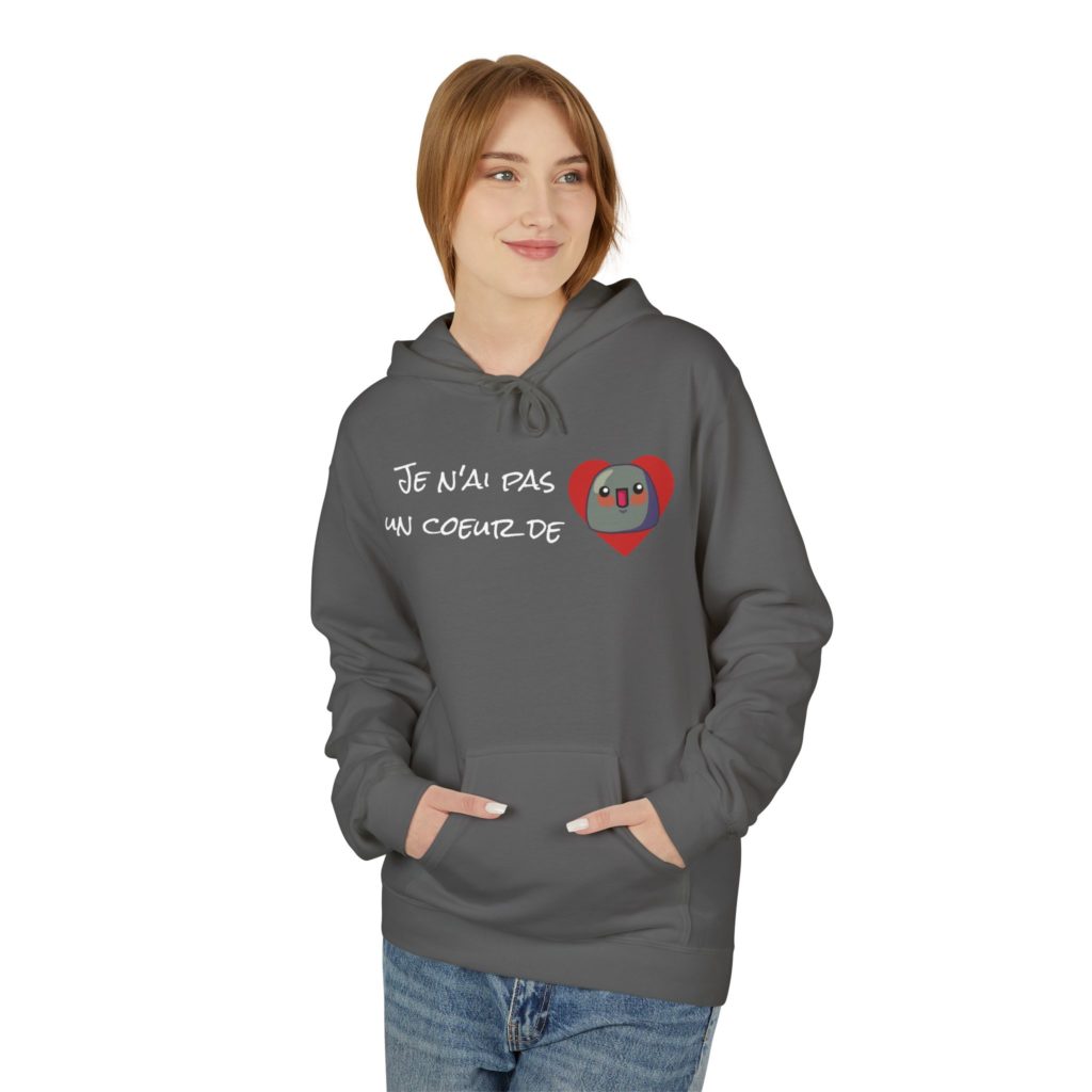 Hoodie humoristique avec cœur et Kyou, message tendre et drôle