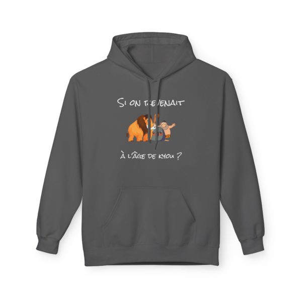 🦴 Hoodie "Si on revenait à l'âge de Kyou ?" – Pour un look préhistorique ultra cosy ! – Image 2