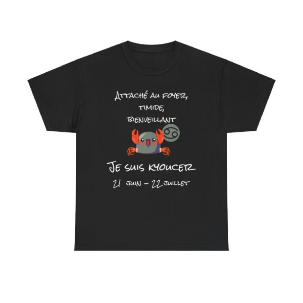 T-shirt Cancer astrologie crabe humour