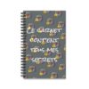 📖 Carnet A5 "Ce carnet contient tous mes secrets" – Chut… c’est top secret ! 🔒🤫 – Image 2