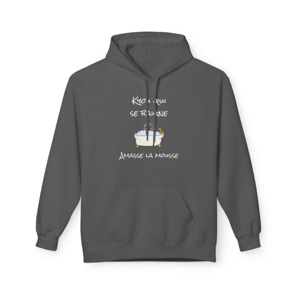 🛁 Hoodie "Kyou qui se baigne amasse la mousse" – L’expression revisitée en mode cosy ! – Image 9