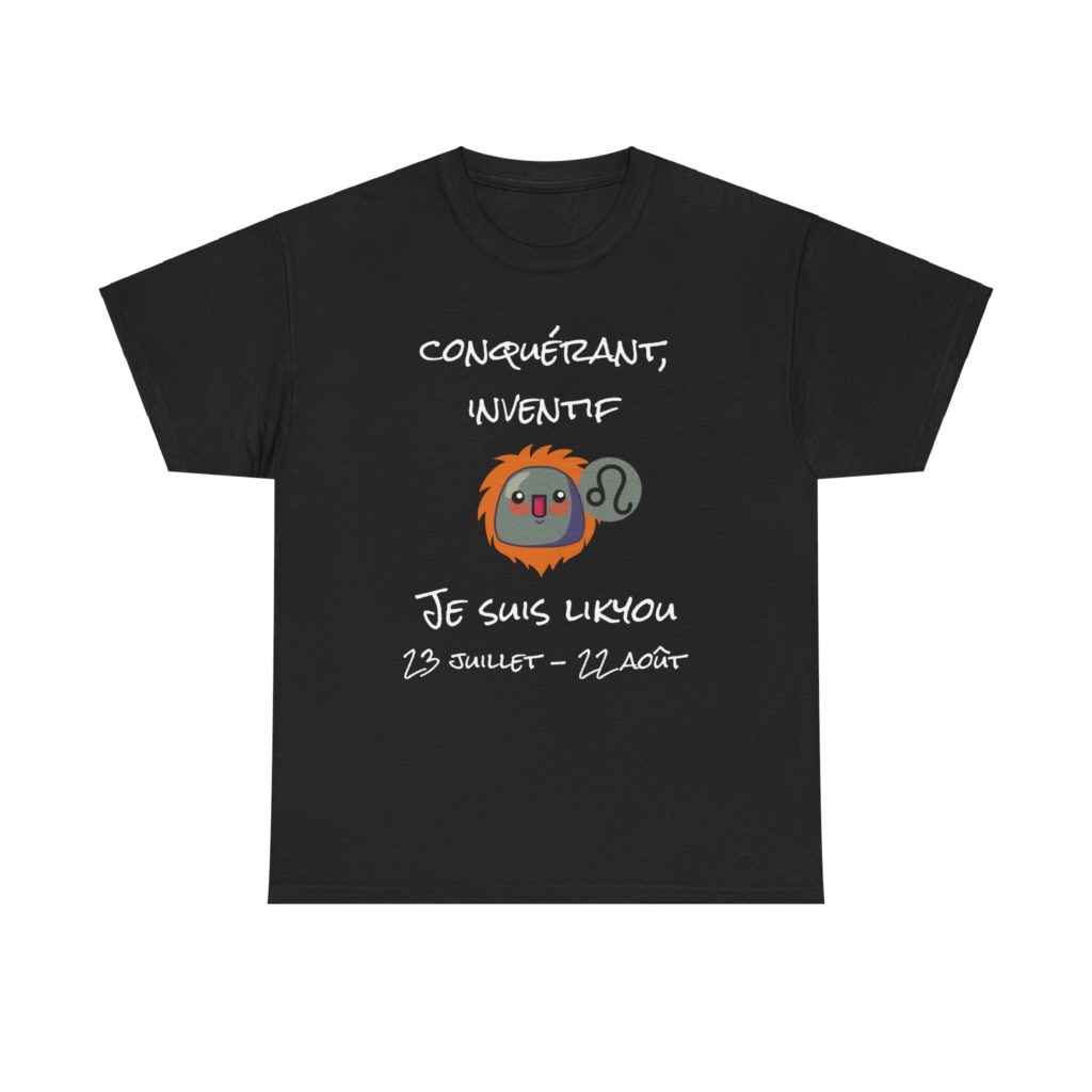 T-shirt Lion astrologie humour Les Kyous