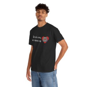 T-shirt humoristique avec cœur et Kyou, message tendre et drôle