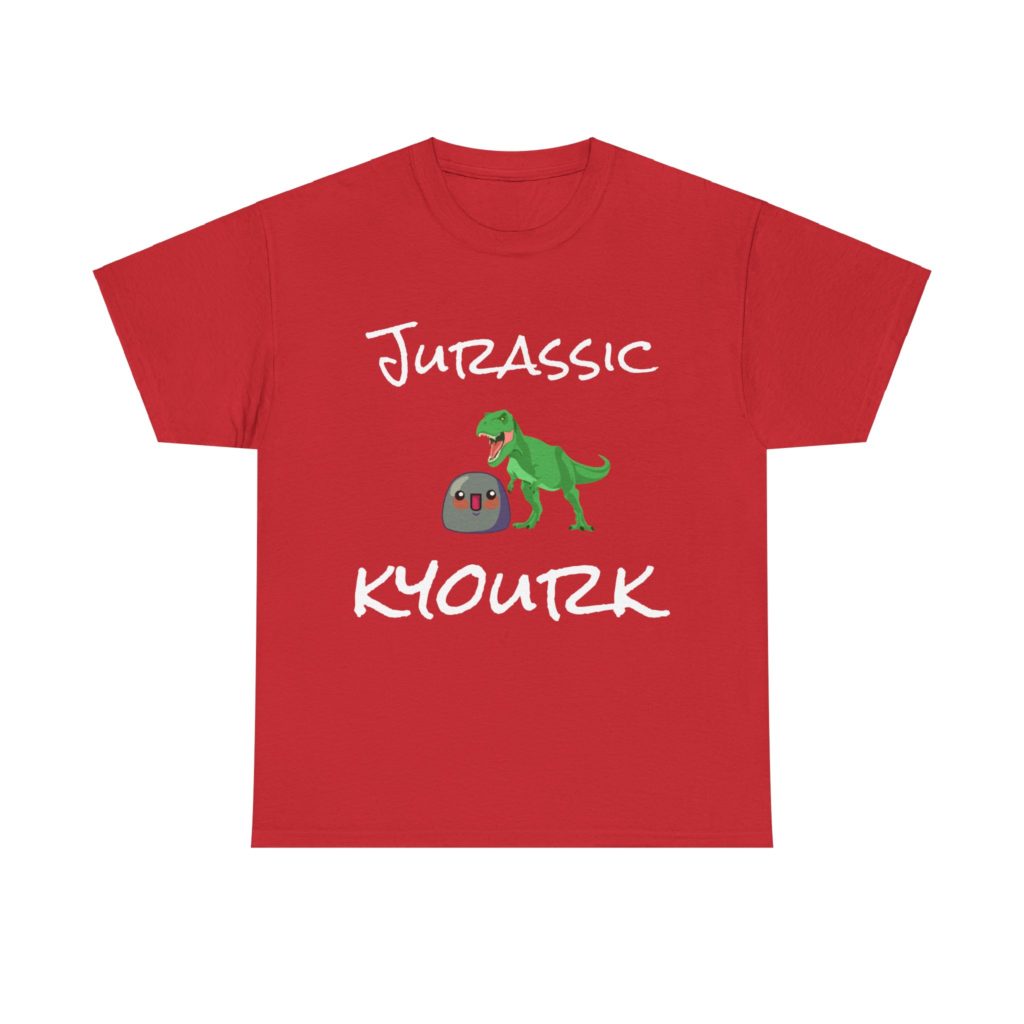T-shirt geek Jurassic Kyourk dinosaure parodie