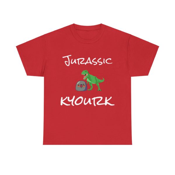 T-shirt geek Jurassic Kyourk dinosaure parodie