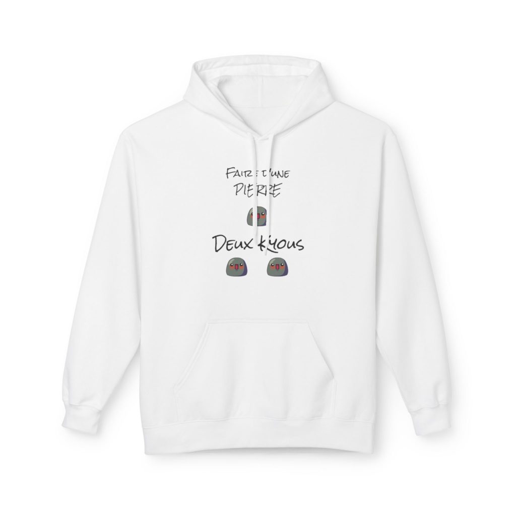 Hoodie humoristique "Faire d’une pierre deux kyous"
