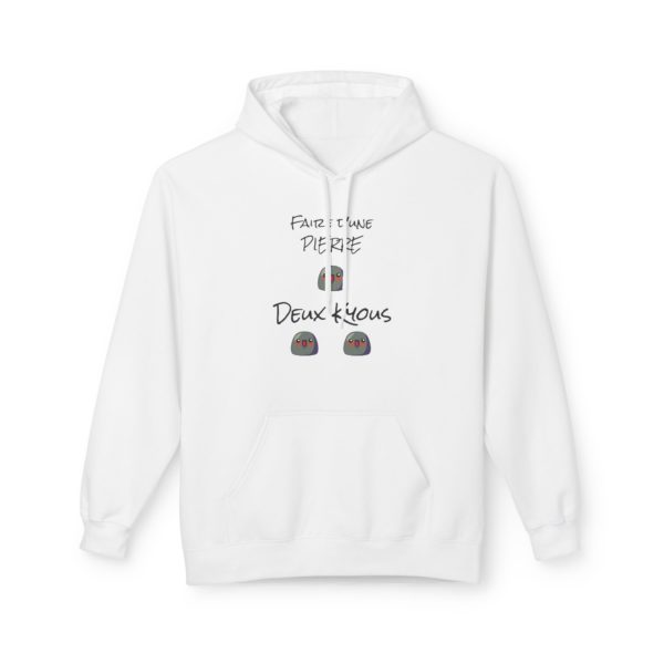 Hoodie humoristique "Faire d’une pierre deux kyous"