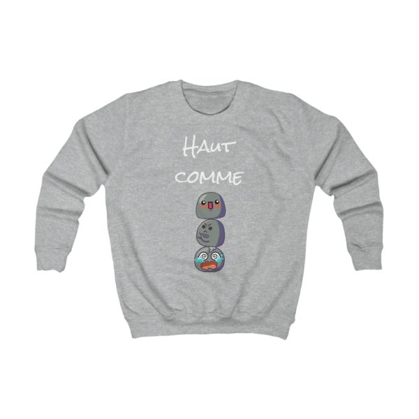 Sweatshirt enfant "Haut comme 3 Kyous" – Un sweat stylé pour les petits aventuriers ! – Image 5