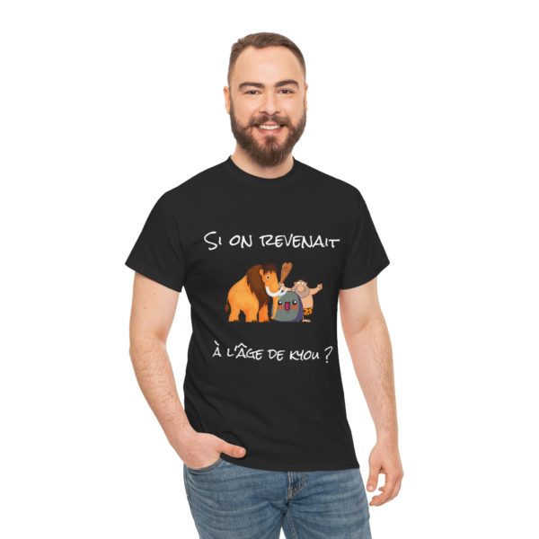 🦴 T-shirt "Si on revenait à l'âge de Kyou ?" – Nostalgie préhistorique et humour garanti ! – Image 23