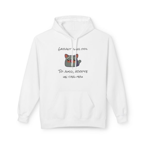Hoodie "Garanti sans poil – Adopte un Cha-You" – Le compagnon parfait, tout doux et sans allergie ! – Image 13