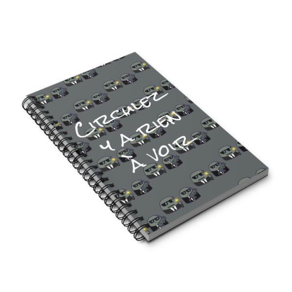 📖 Carnet A5 "Circulez, y a rien à voir" – Menhirs Blacks en mission secrète ! 🕶️🔦 – Image 3