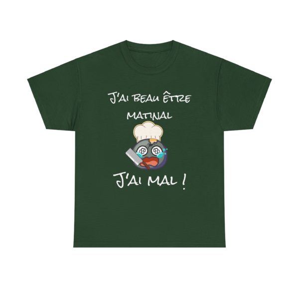 T-shirt "J’ai beau être matinal, j’ai mal !" – Un clin d’œil tranchant à Youpie Matin ! – Image 27
