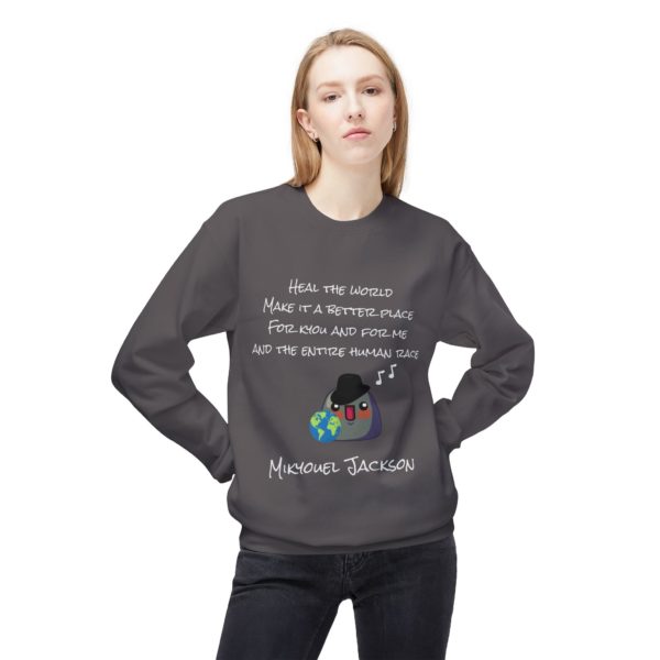 🎶 Sweatshirt "Heal the World – Make a Better Day for Kyou" – Un message d’amour, de chaleur et d’humour signé Mikyouel Jackson ! – Image 5
