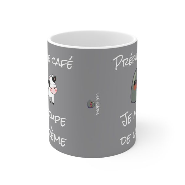 Mug "Prépare le café, je m’occupe de la crème" – Une équipe de choc pour un café parfait ! – Image 3