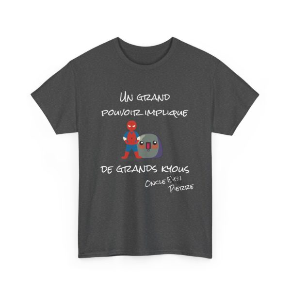 🕷️ T-shirt "Un grand pouvoir implique de grands Kyous" – Approuvé par l’Oncle… Pierre ! – Image 19