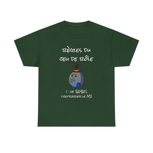T-shirt "Règles du jeu de rôle" – Le barde n’a pas respecté la règle… RIP 🎲 – Image 23