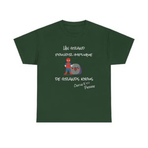 T-shirt humoristique super-héros citation détournée