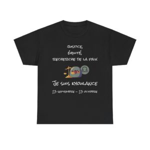 T-shirt astrologie Balance humour Les Kyous