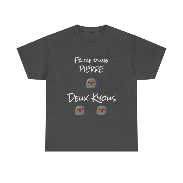 T-shirt "Faire d’une pierre deux Kyous" – Le tee-shirt parfait pour les stratèges de l’humour ! 🪨😆 – Image 19