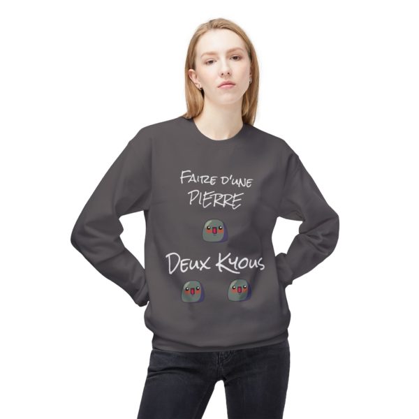🪨 Sweatshirt "Faire d’une pierre deux kyous" – L’expression revisitée avec style ! – Image 11