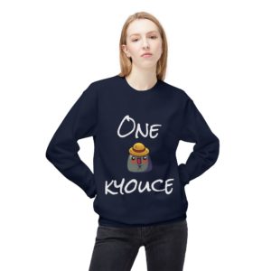 Sweat humoristique One Kyouce avec Kyou chapeau de paille