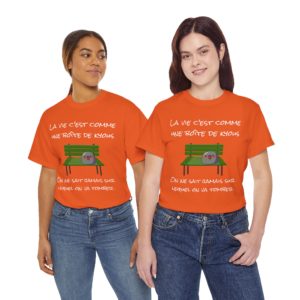 T-shirt Forrest Gump revisité avec Kyous et jeu de mots humoristique