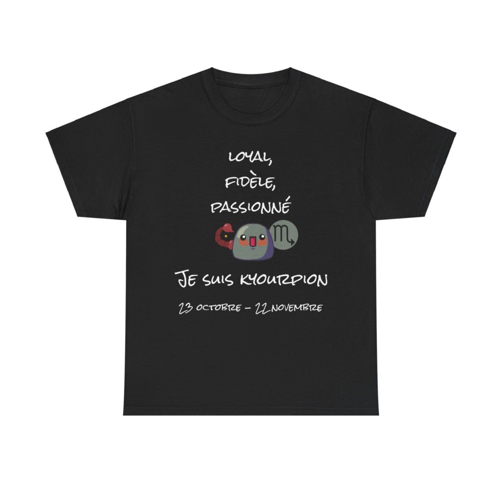 T-shirt astrologie Scorpion humour Les Kyous