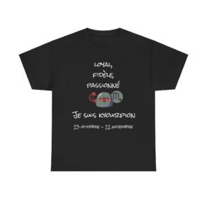T-shirt astrologie Scorpion humour Les Kyous