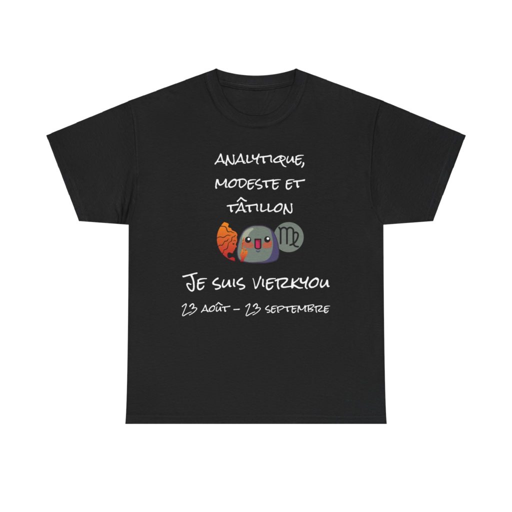 T-shirt astrologie Vierge humour Les Kyous