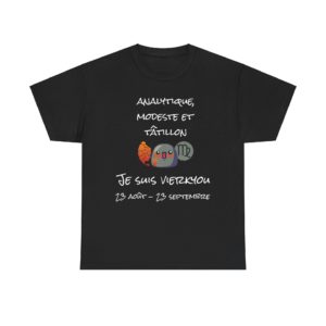 T-shirt astrologie Vierge humour Les Kyous