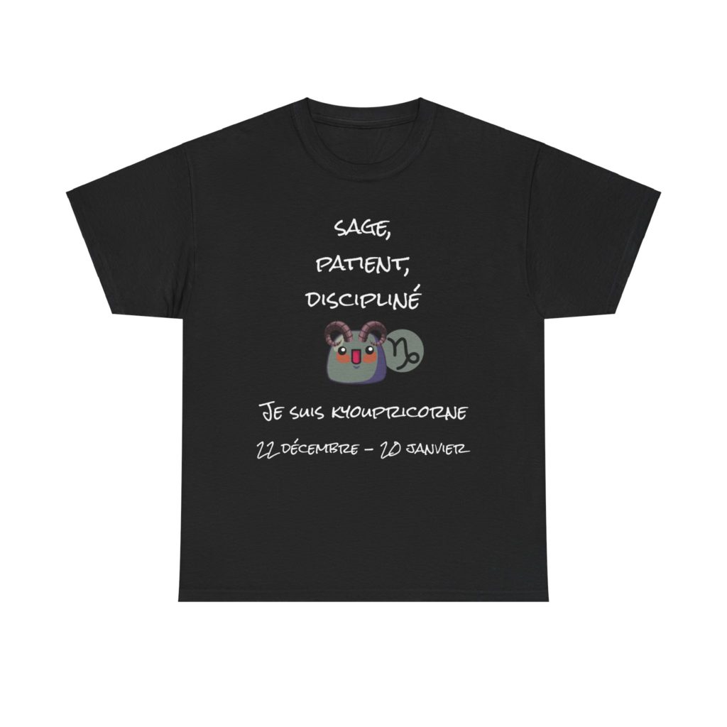 T-shirt astrologie Capricorne humour Les Kyous