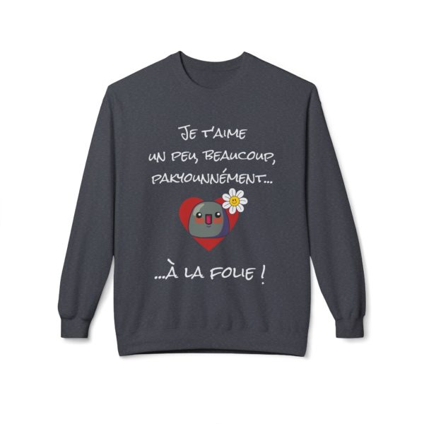 Sweatshirt "Je t’aime un peu, beaucoup, pakyounnément…" – L’amour en version ultra cosy ! – Image 13