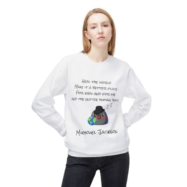 🎶 Sweatshirt "Heal the World – Make a Better Day for Kyou" – Un message d’amour, de chaleur et d’humour signé Mikyouel Jackson ! – Image 11