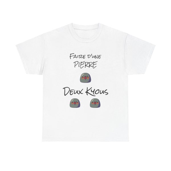 T-shirt "Faire d’une pierre deux Kyous" – Le tee-shirt parfait pour les stratèges de l’humour ! 🪨😆 – Image 40