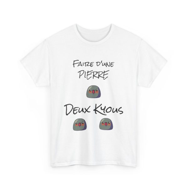 T-shirt "Faire d’une pierre deux Kyous" – Le tee-shirt parfait pour les stratèges de l’humour ! 🪨😆 – Image 42