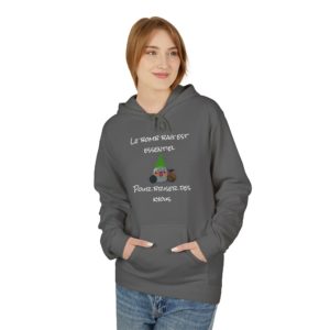 Hoodie geek inspiré des bombes de jeu vidéo avec un Kyou aventurier