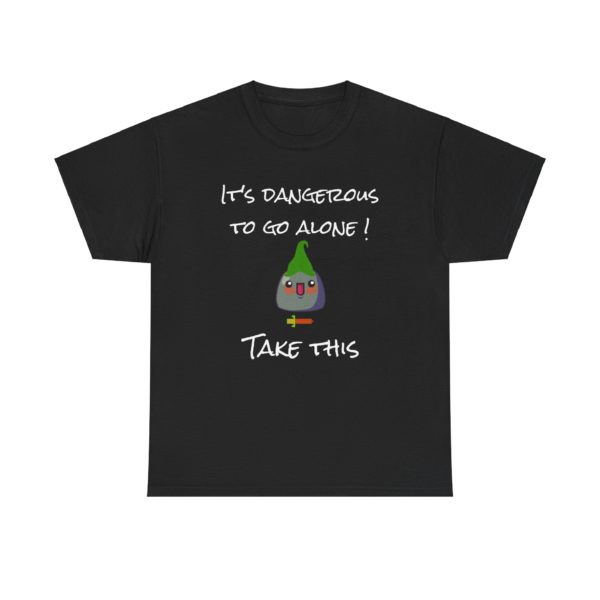 T-shirt geek It's Dangerous to Go Alone Zelda pixel art