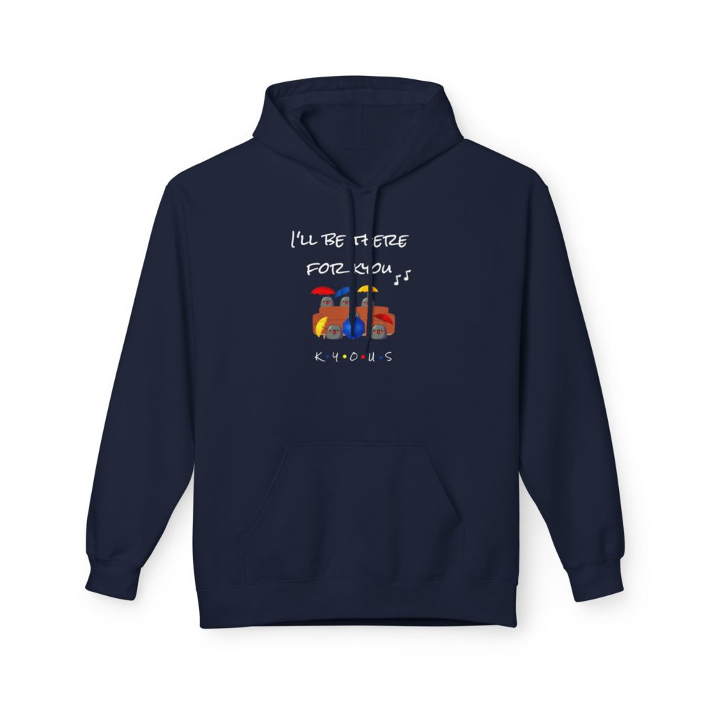 Hoodie humoristique inspiré de Friends avec les six Kyous et la phrase "I'll Be There for Kyou"
