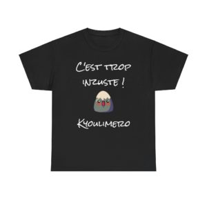 T-shirt humoristique Kyoulimero, référence Calimero, auto-dérision et injustice