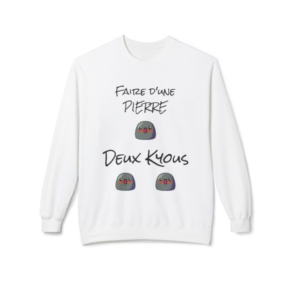 Sweatshirt humoristique "Faire d’une pierre deux kyous"