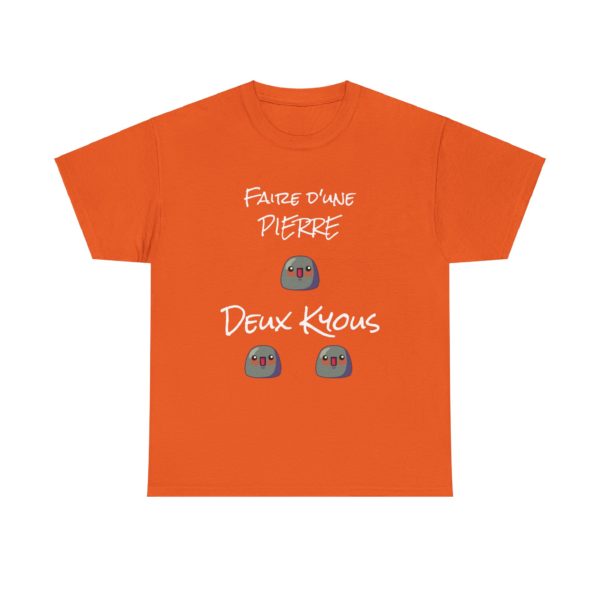 T-shirt "Faire d’une pierre deux Kyous" – Le tee-shirt parfait pour les stratèges de l’humour ! 🪨😆 – Image 13
