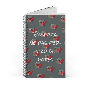 Carnet humour orthographe avec Kyou correcteur et crayon rouge
