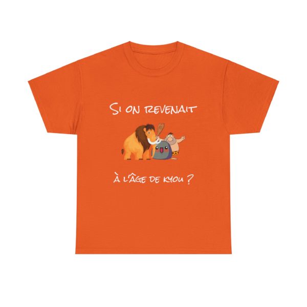 🦴 T-shirt "Si on revenait à l'âge de Kyou ?" – Nostalgie préhistorique et humour garanti ! – Image 2