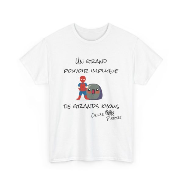 🕷️ T-shirt "Un grand pouvoir implique de grands Kyous" – Approuvé par l’Oncle… Pierre ! – Image 25