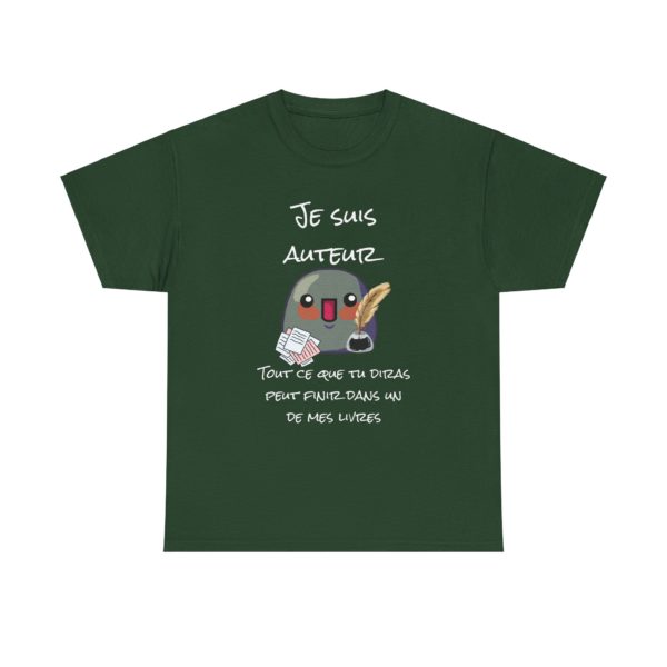 T-shirt homme "Je suis auteur" – Tout ce que tu diras peut finir dans mon livre ! – Image 27