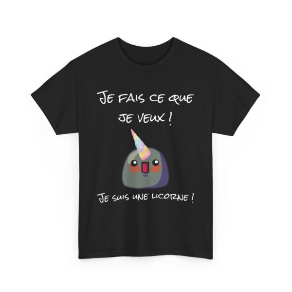 T-shirt "Je fais ce que je veux, je suis une licorne !" – Parce qu’un Kyou licorne, c’est magique ! – Image 3