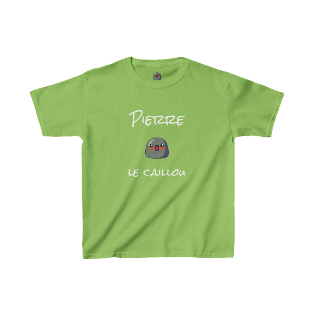 T-shirt enfant Pierre le Caillou doux et confortable