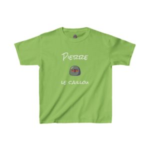 T-shirt enfant Pierre le Caillou doux et confortable