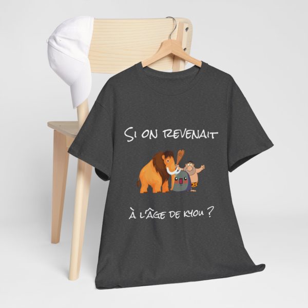 🦴 T-shirt "Si on revenait à l'âge de Kyou ?" – Nostalgie préhistorique et humour garanti ! – Image 17