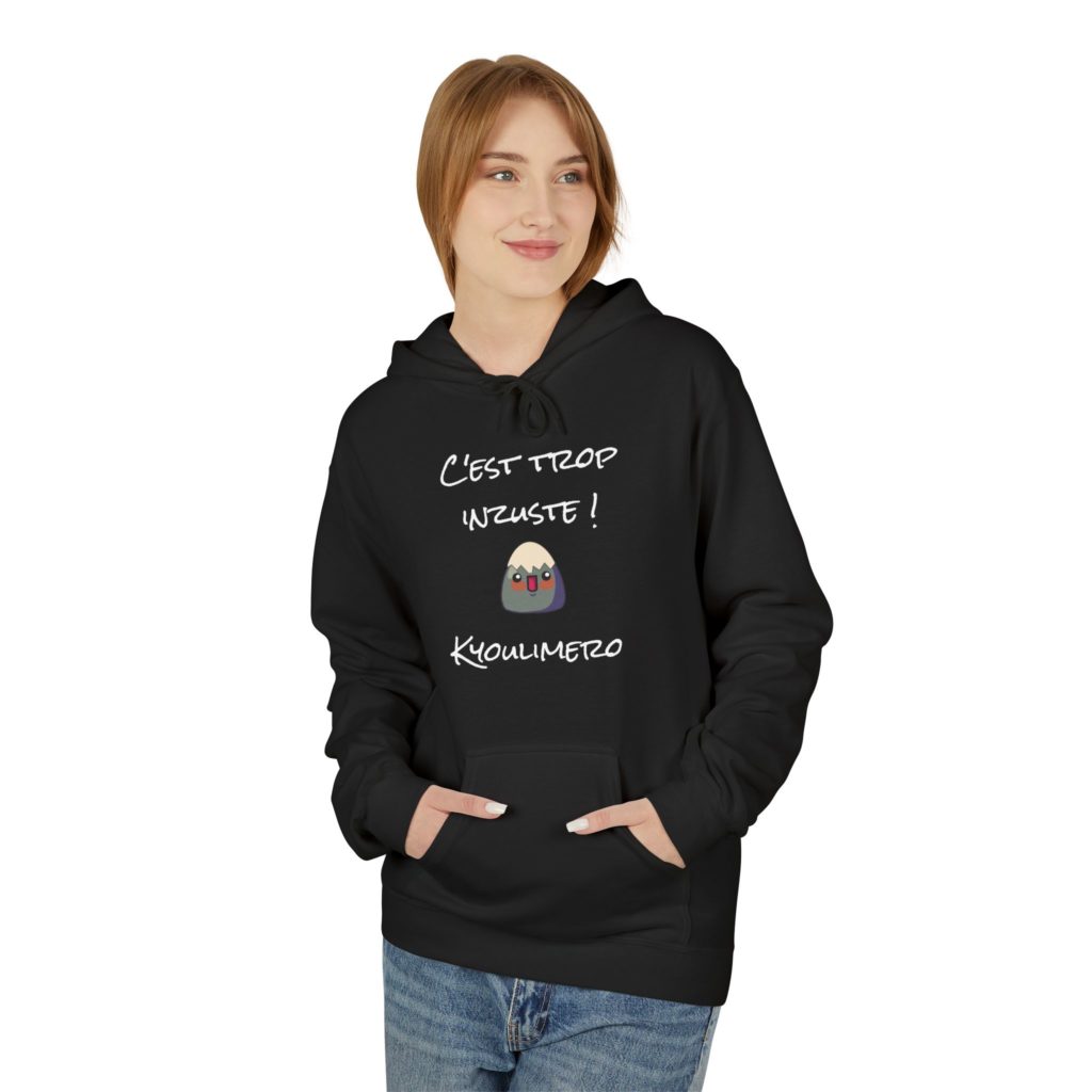 Hoodie humoristique Kyoulimero, référence Calimero, râleur adorable